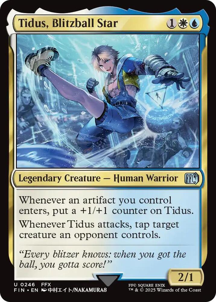 Tidus, Blitzball Star