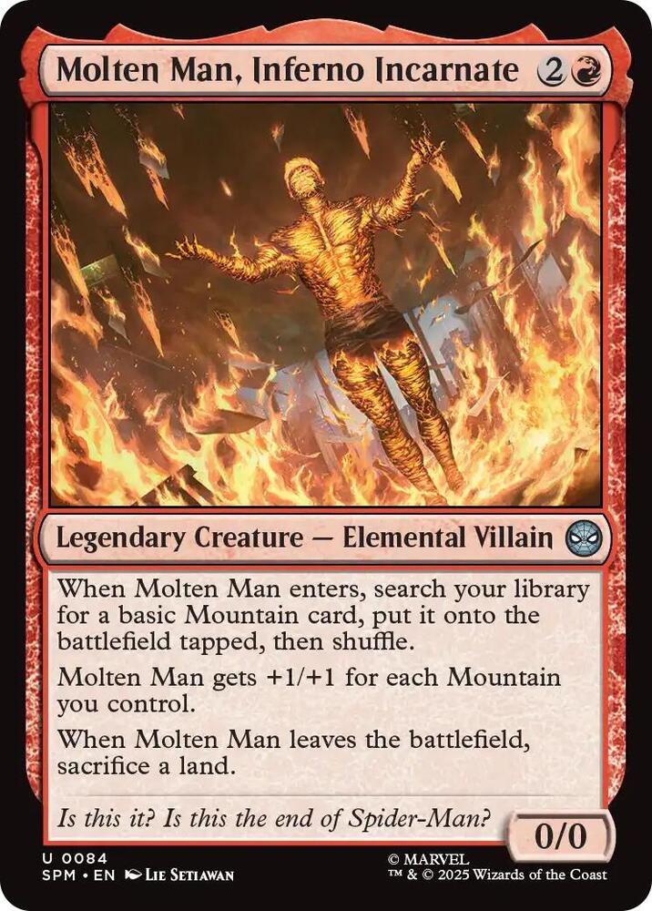 Molten Man, Inferno Incarnate